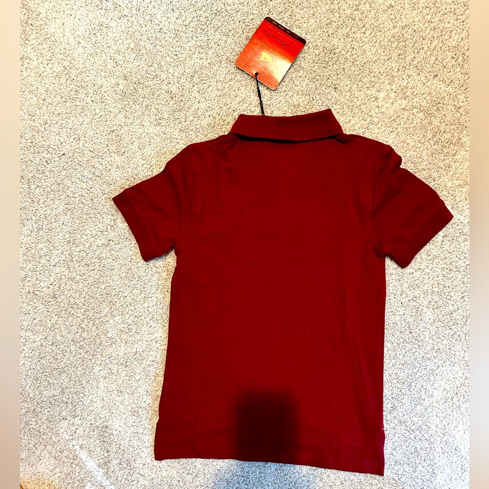 NWT Boys Southern Marsh Stonewall Polo Size S Maroon - Picture 3 of 3